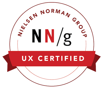 Nielsen Norman Group UX Certified badge